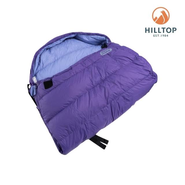 【Hilltop 山頂鳥】防潑水超輕量暖感羽絨睡袋 紫｜PF16XX58ECJ0