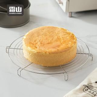 【SHIMOYAMA 霜山】304不鏽鋼麵包蛋糕散熱架/冷卻架-直徑30cm(烘焙模具瀝水架/多用途冷卻架/蛋糕置涼架)