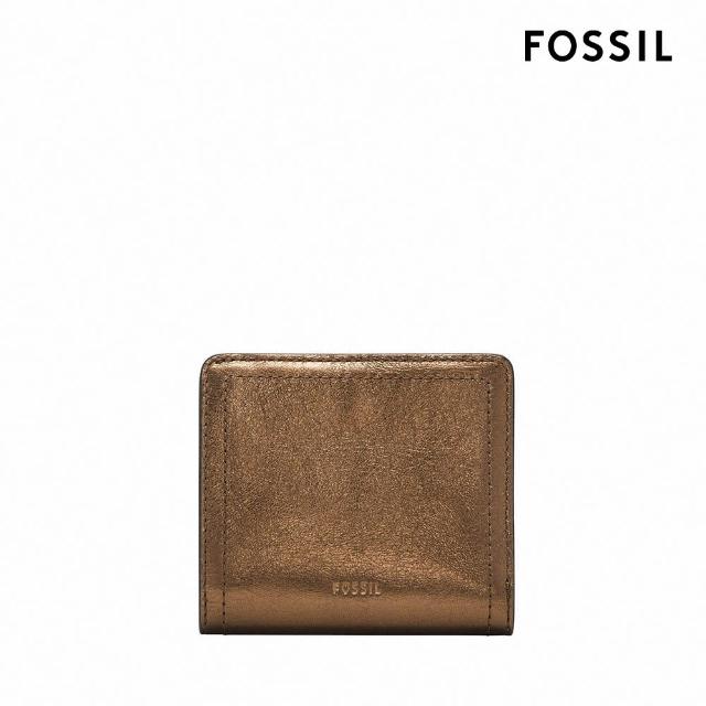 【FOSSIL 官方旗艦館】Logan 真皮短夾-金屬銅棕色 SL10014711(母親節)
