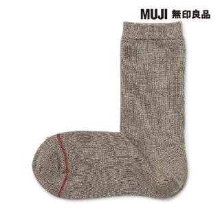 【MUJI 無印良品】女棉混足口柔軟舒適保暖直角襪(共7色)