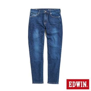 【EDWIN】男裝 怪物彈系列 怪物彈彈力修身窄管直筒丹寧褲(石洗綠)