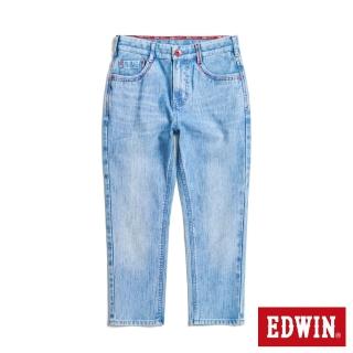 【EDWIN】女裝 JERSEYS 迦績 超彈7分牛仔褲(石洗藍)