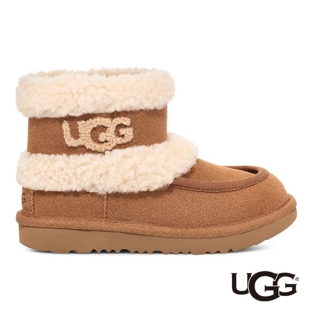 UGG】童鞋/靴子/厚底靴/雪靴/Ultra Mini UGG Fluff(栗子棕