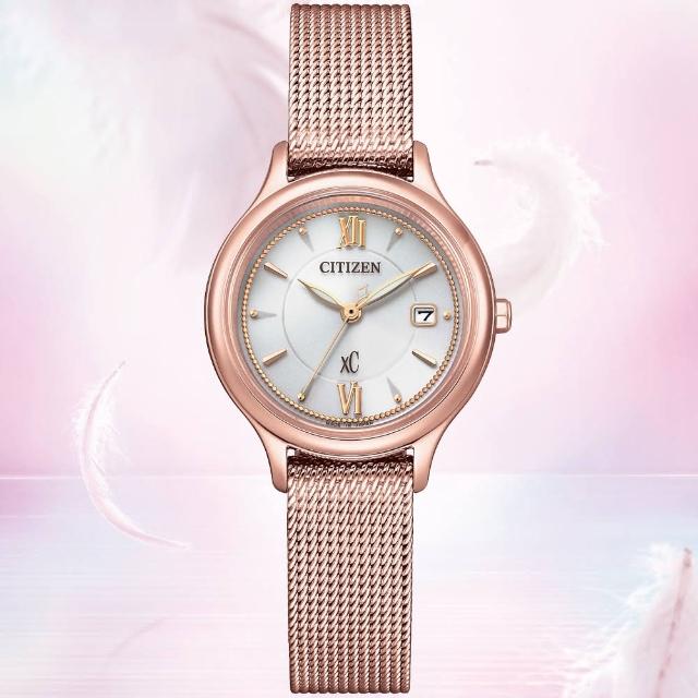 【CITIZEN 星辰】xC系列 亞洲限定款 時尚優雅光動能米蘭帶腕錶 母親節 禮物(EW2637-59A)