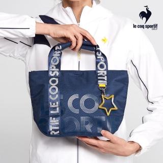 【LE COQ SPORTIF 公雞】高爾夫系列 女款深藍色萬用小包 QLS0J544