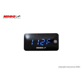 【KOSO】觸控式超薄溫度電壓表(碼表 溫度表 電壓錶 溫度錶 碼錶)