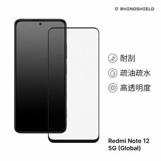 【RHINOSHIELD 犀牛盾】小米 Redmi Note 12 5G Global 9H 3D滿版玻璃保護貼(曲面滿版)