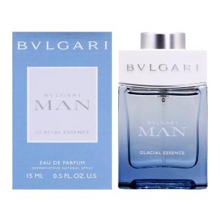 【BVLGARI 寶格麗】MAN GLACIAL ESSENCE 極地冰峰男性淡香精15ml 噴式隨身瓶(專櫃公司貨)