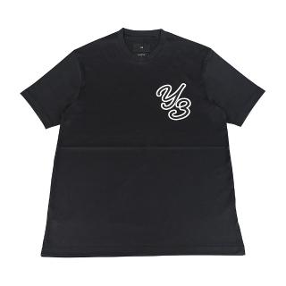 【Y-3 山本耀司】Y-3草寫字體LOGO純綿質圓領短袖T恤(黑)