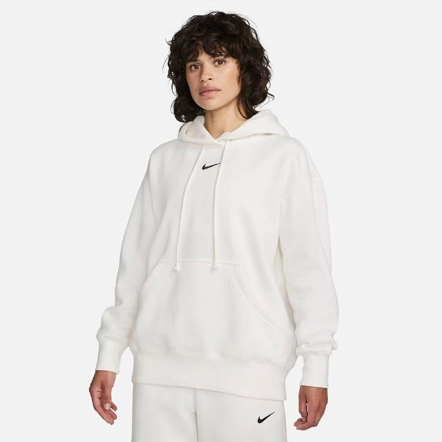 【NIKE 耐吉】上衣 女款 長袖上衣 帽T 運動 AS W NSW PHNX FLC OS PO HOODIE 白 DQ5861-133