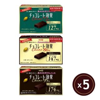 【Meiji 明治】巧克力效果CACAO 72%/86%/95%黑巧克力(盒裝*5盒/箱)