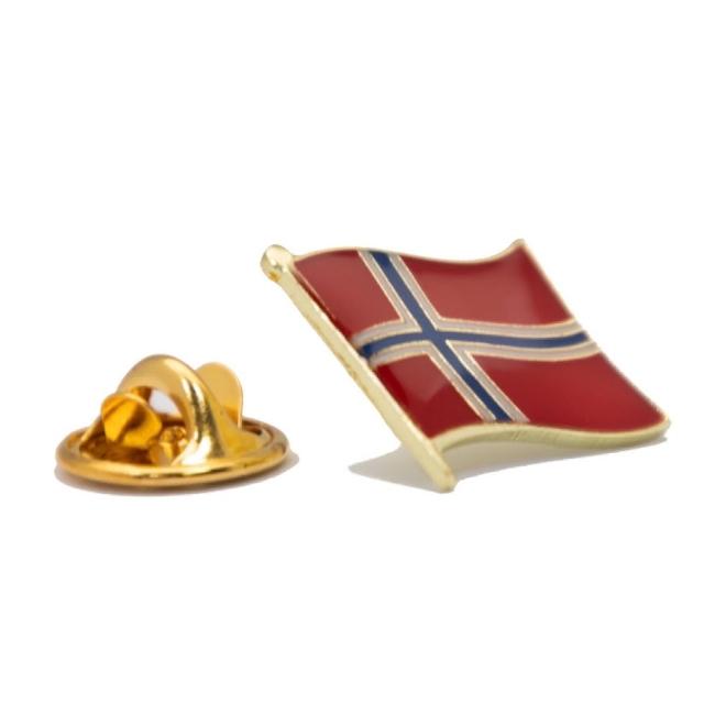 【A-ONE 匯旺】Norway挪威 國家胸徽 金屬別針 國旗胸徽 國旗別針 國家胸針 造型 送禮