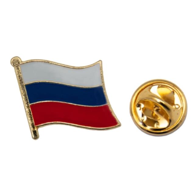 【A-ONE 匯旺】Russia 俄羅斯國旗 辨識胸針 國旗配飾 國徽徽章愛國 國慶 遊行 流行
