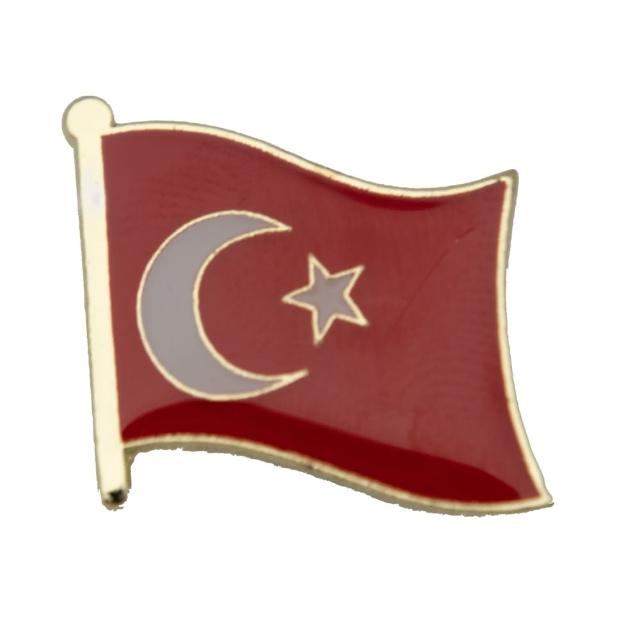 【A-ONE 匯旺】TURKEY 土耳其紀念配飾 金屬胸徽 國徽飾品 國旗胸徽 造型 時尚 流行