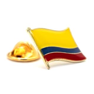 【A-ONE 匯旺】Colombia 哥倫比亞國旗配飾 精美 國徽徽章 紀念飾品 國旗胸章 辨識 國徽別針