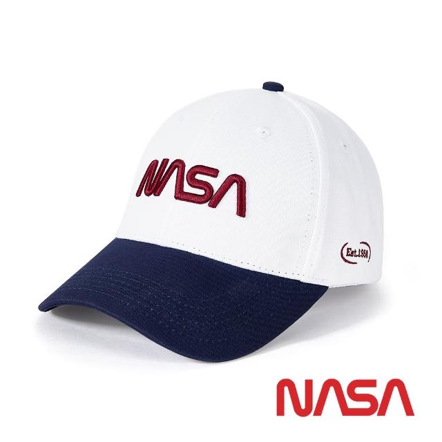 【NASA SPACE】正版授權太空系列 美式復古潮流撞色棒球帽/NA30005-08(午夜藍)