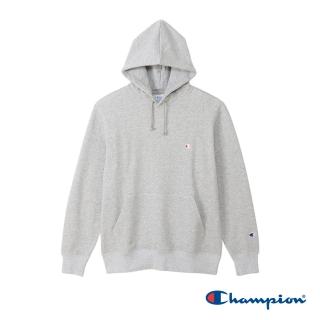 【Champion】官方直營-經典款LOGO口袋連帽T-男(灰色)