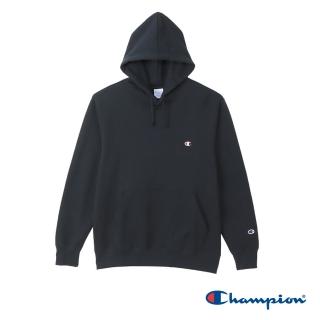 【Champion】官方直營-經典款LOGO口袋連帽T-男(深藍色)