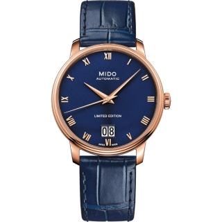 【MIDO 美度】官方授權 Baroncelli 羅馬大日期機械錶-40mm(M0274263604300)
