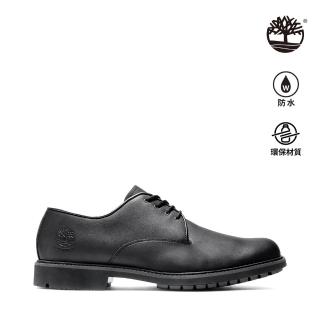 【Timberland】男款黑色霧面皮鞋(5549R001)