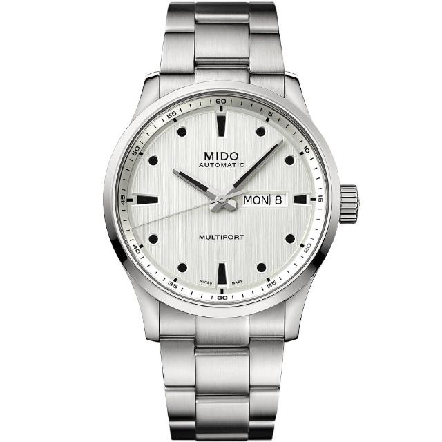 【MIDO 美度】官方授權 Multifort M 先鋒系列 80小時動力儲存機械錶-42mm(M0384301103100)