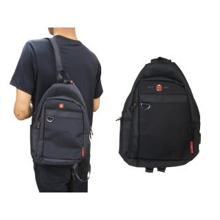 【OverLand】胸前包中容量主袋+外袋共四層(水瓶內袋防水尼龍布USB+線單左右雙肩背)