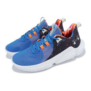 【UNDER ARMOUR】籃球鞋 Futr X2 LE 男鞋 藍 橘 黑 輕量 緩震 支撐 UA(3026757001)
