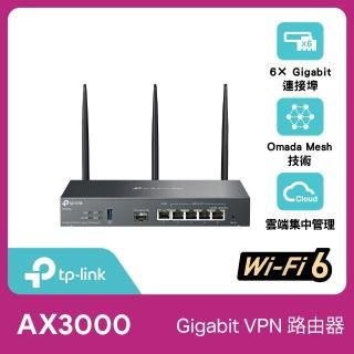 【TP-Link】ER706W Omada AX3000 雙頻Gigabit VPN路由器 雲端管理商用路由器 商辦/企業適用(SFP WAN)