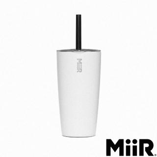 【MiiR】Straw Tumbler 雙層真空 保溫/保冰 吸管上蓋 隨行杯 16oz/473ml(時尚白)