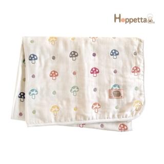 【Hoppetta】六層紗布蘑菇被(XL成人親子被140×200cm日本製冬暖夏涼四季款純棉透氣)
