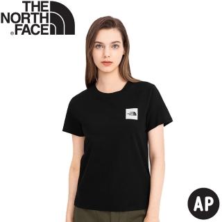 【The North Face】女 BUS短袖T恤AP《黑》4UBM/休閒短袖/圓領T恤(悠遊山水)