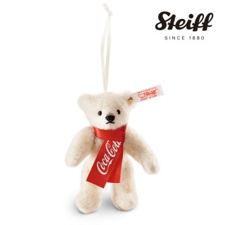 【STEIFF德國金耳釦泰迪熊】Coca-Cola 可口可樂 北極熊(限量版吊飾)