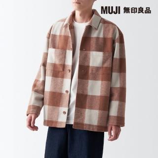 【MUJI 無印良品】男聚酯纖維彈性起毛襯衫式外套(共4色)