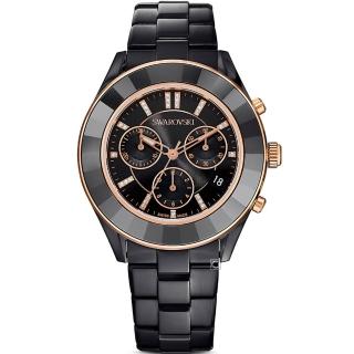 【SWAROVSKI 施華洛世奇】Octea Lux Chrono 計時時尚腕錶-39mm(5610472)