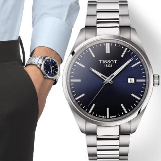 【TISSOT 天梭】官方授權 PR100 簡約紳士手錶-40mm 送行動電源(T1504101104100)