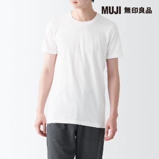 【MUJI 無印良品】男棉混保暖圓領短袖T恤(共3色)