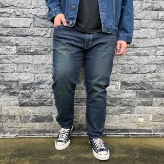 【Last Taiwan Jeans 最後一件台灣牛仔褲】大尺碼錐形牛仔褲 微彈 偏薄(38腰~44腰)