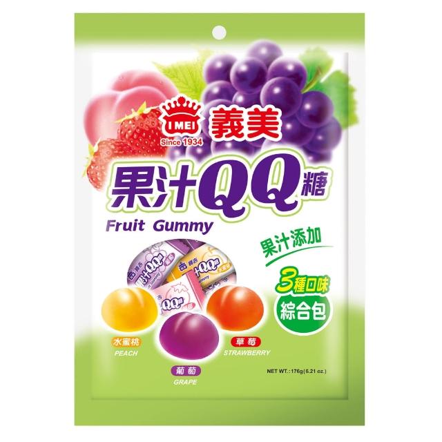 【義美】綜合果汁QQ糖(176g/包)