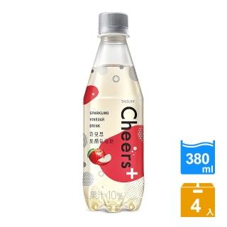 【泰山】Cheers 果醋氣泡飲380mlx4入(夏季限定包裝 隨機出貨)