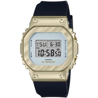 【CASIO 卡西歐】G-SHOCK 奢華黑金時尚電子錶 畢業 禮物(GM-S5600BC-1/速)