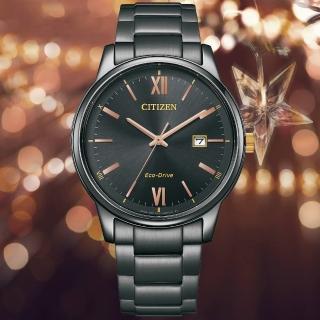 【CITIZEN 星辰】PAIR系列 簡約時尚光動能腕錶 母親節 禮物(BM6976-72E)