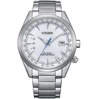【CITIZEN 星辰】GENTS系列 光動能 電波 萬年曆手錶43mm(CB0270-87A)
