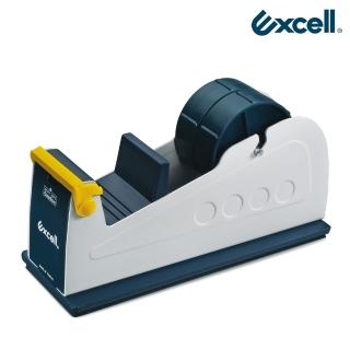 【Excell.tw】Excell ET-227雙軌桌上型膠帶台(穩定防滑 鐵製工業風切台 安全護蓋 文具膠帶切割器)