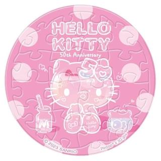 【HUNDRED PICTURES 百耘圖】Hello Kitty50周年透明的我拼圖磁鐵16片透明圓(三麗鷗)