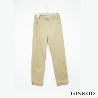 【GINKOO 俊克】壓線釦適合身長褲
