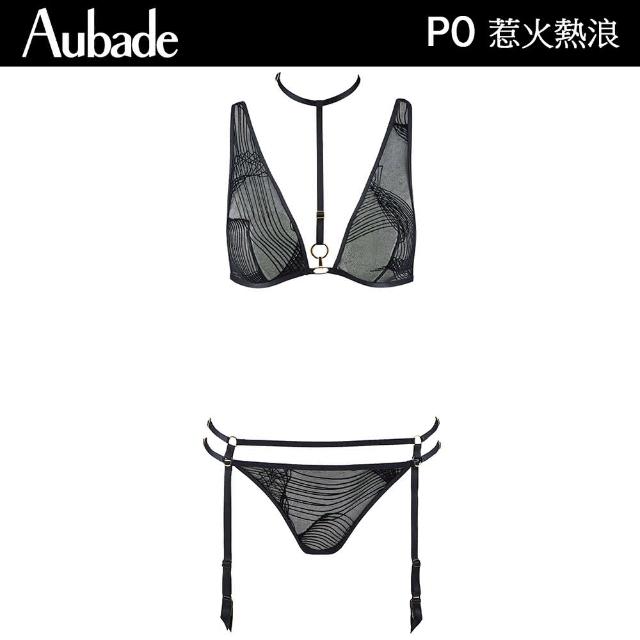 【Aubade】惹火熱浪系列-上衣+小褲組 性感情趣內衣 無鋼圈內衣(P0801-1)