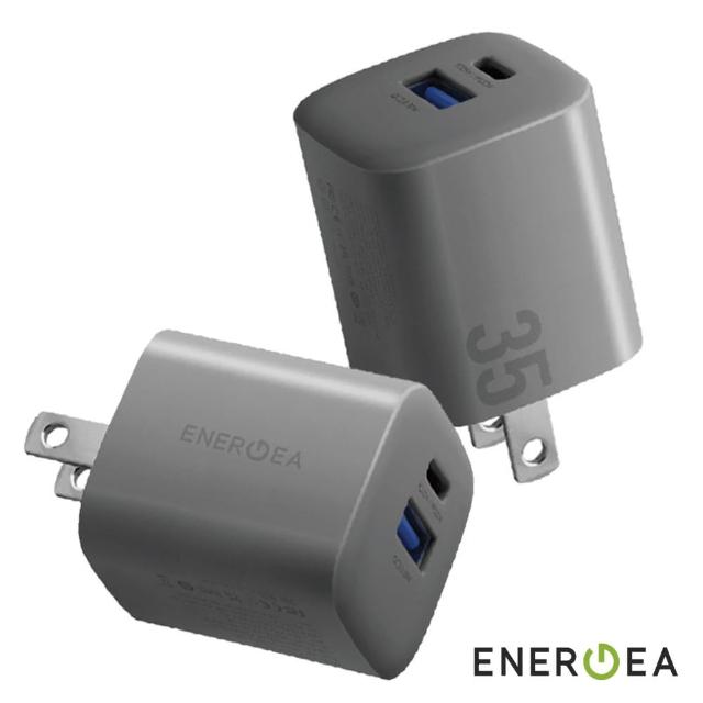 【ENERGEA】Ampcharge 35W GaN 雙孔快充電源供應器 PD快充 + QC3.0 充電頭