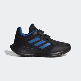 【adidas 愛迪達】Tensaur Run 2.0 CF K 中童 慢跑鞋 運動 休閒 魔鬼氈 反光 黑藍(IF0365)