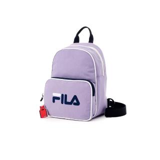 【FILA官方直營】LOGO後背包附吊飾-粉紫(BPY-1102-PL)