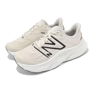 【NEW BALANCE】慢跑鞋 Fresh Foam X More V4 2E 寬楦 男鞋 米白 黑 厚底 NB 運動鞋(MMORHK4-2E)